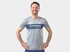 Unbekannt Jersey 100% Tech Tee Short Sleeve Small Grey/Navy