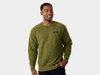 Trek Oberteil Trek Quilted Crewneck S Olive